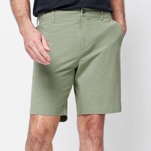 Faherty Men’s All Day Belt Loop Shorts Size 31 Olive Casual Summer Shorts
